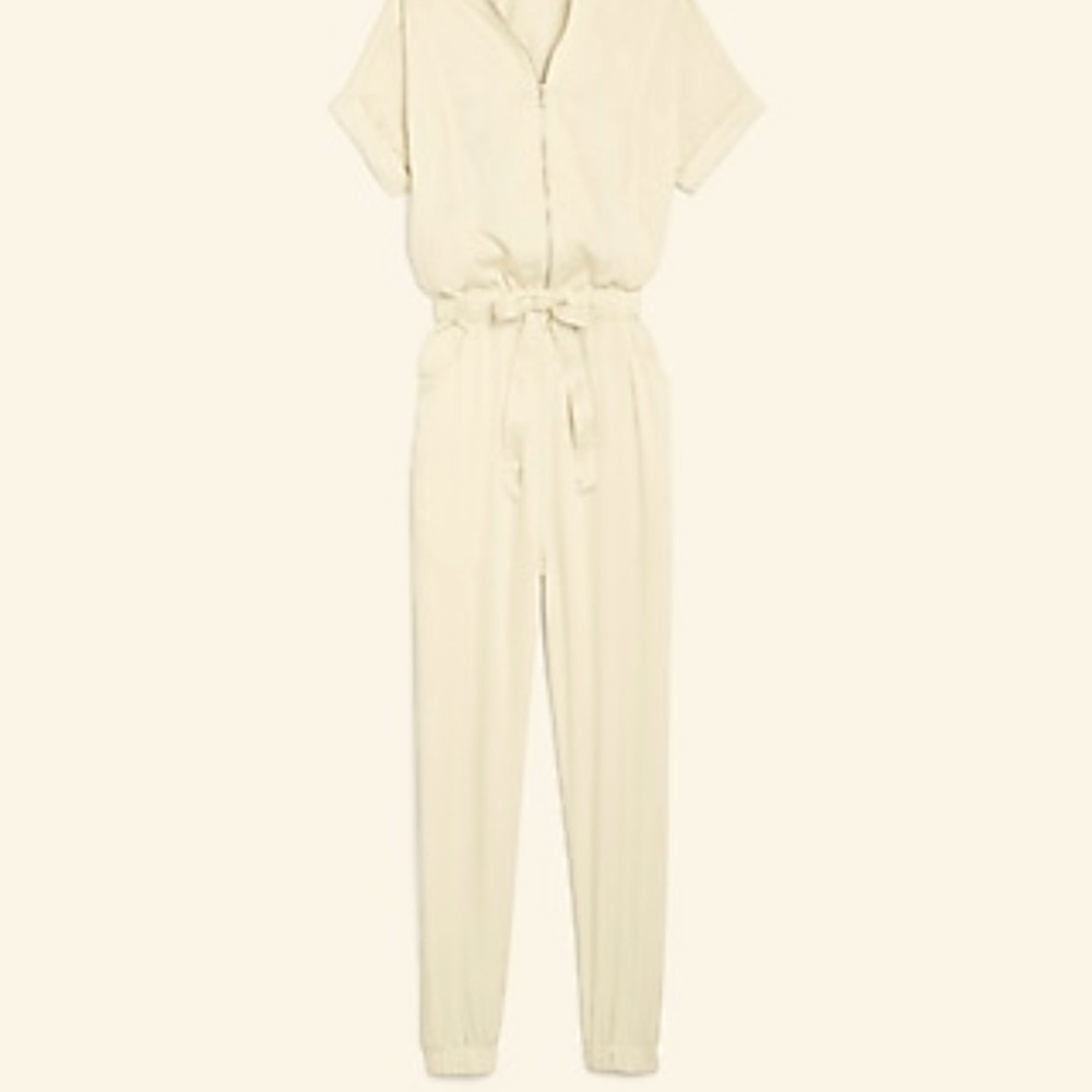 Beige fitted full body Jumpsuit